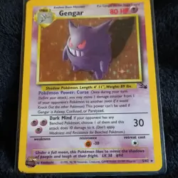 Pokemon TCG Gengar Unnumbered Promo 94 Holo Japanese 80 HP Stage 2 Card - Image 1