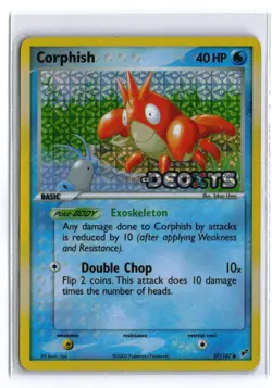 Pokemon CORPISH 57/107 Stamped Reverse Holo (ex Deoxys) LP/Light Play - Image 1