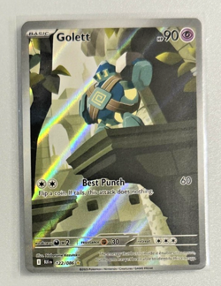 Pokemon TCG SV black bolt Golett 122/086 Illustration Rare - Image 1