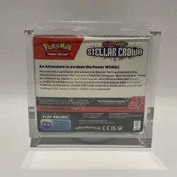 Pokemon Stellar Crown Sealed Booster Box In Acrylic Case - Image 2
