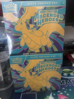 Pokemon Ascended Hero’s Elite Trainer Box ETB set Of 2 - Image 1