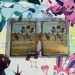 2023 Pokemon Paradox Rift Sandy Shocks ex (SIR) 250/182 NM (2) - Image 1