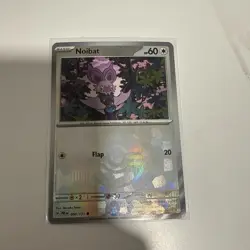POKEMON TCG NOIBAT 090/131 MASTERBALL HOLO RARE NM PRISMATIC EVOLUTIONS - Image 1