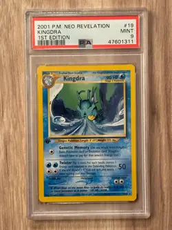 Pokemon 1st Edition Neo Revelation KINGDRA 19/64 PSA 9 GEM MINT # 47601311 - Image 1