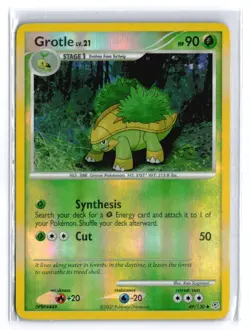 Pokemon GROTLE 49/130 Reverse Holo (Diamond & Pearl) LP/Light Play - Image 1