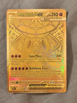 Pokemon Mega Zygarde ex 124/088 Hyper Rare Gold Perfect Order - Pack Fresh - Image 1