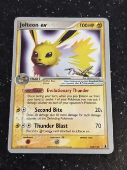 Pokemon TCG Jolteon ex 109/113 - World Championships 2007 Tom Roos - Image 1