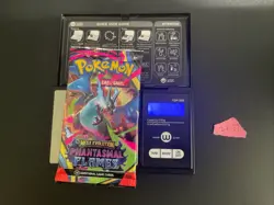 22.37g VERY HEAVY Phantasmal Flames Pokemon Sealed Booster Pack New SIR/HRU - Image 1