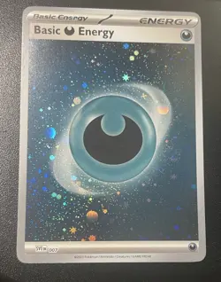 Basic Darkness Energy (Cosmos Holo) w/swirl 007 Sv01: Pokemon 151 - Image 1