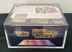 Pokemon TCG Surging Sparks Pokemon Center ETB + Acrylic Case - Sealed ✅ #1 - Image 5