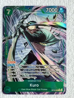 One Piece - Kuro OP15-025 Alternate Art - Adventure on Kami's Island NM - Image 1