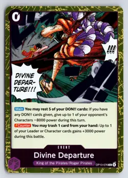 Divine Departure #OP13-076 Carrying On His Will Foil One Piece - Image 1