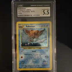 Pokemon Kabutops 6/75 Neo Discovery Holo Rare Stage 2 90HP CGC 5.5 English Card - Image 1