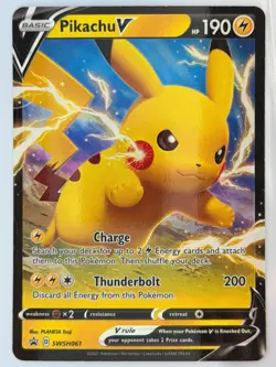 Pikachu V - Promo Holo SWSH: Sword & Shield Promo Cards SWSH061 NM - Image 1
