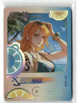 NAMI SSR SSR- 08 I'm Determined One Piece Anime Collectible Card - Image 1