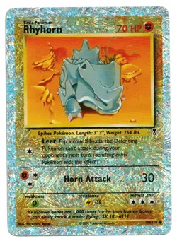 Pokemon Card: Rhyhorn REVERSE HOLO 90/110 Legendary Collection Rare! EX - Image 1