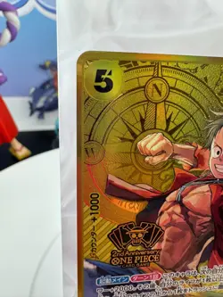 ST13-015 Luffy 2nd Anniversary SR Japanese One Piece Card Game Gold Foil NM - Image 3