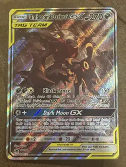 Pokemon TCG Umbreon & Darkrai GX SM241 Sun & Moon Promo Card NM Condition - Image 1