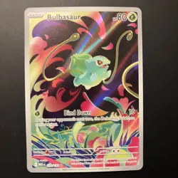 Bulbasaur 133/132 NM Pokemon Cards Illustration Rare Full Art Holo Mega - Image 1