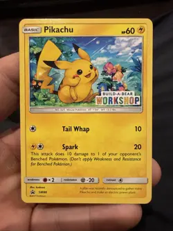 Pikachu - SM86 Build A Bear Workshop Black Star Promo Card Pokemon TCG - Image 1