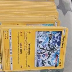 Pokemon TCG Mixed Card Lot Xurkitree Treecko Nest Ball Regular Holo w/ Sleeves - Image 5