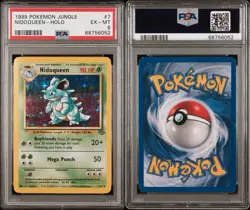 PSA 6 EX-MT Nidoqueen 1999 Jungle 7/64 Holo Rare Pokemon Card - Image 3