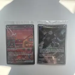 Pokemon Cards TCG Mew & Mewtwo 151 052, 053 Black Star Promo NM *SEALED* - Image 1