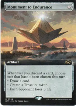 MTG: Aetherdrift: Extended Art Monument to Endurance: Lightly Played Condition - Image 1