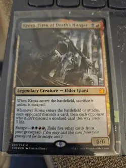 Kroxa,Titan of Deaths Hunger,Holofoil Mythic Rare,Theros Beyond Death,Magic Card - Image 1