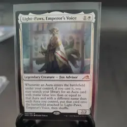 Light-Paws, Emperor's Voice kamigawa Neon Dynasty Magic MTG - Image 1