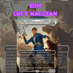 EDH - Lucy MacLean Group Hug & Tokens, MTG Commander Deck, Bracket 2, Fallout - Image 1