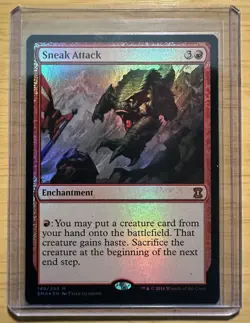 MTG Magic The Gathering *FOIL* ~ Sneak Attack ~ Eternal Masters ~ 148/249 MINT - Image 3