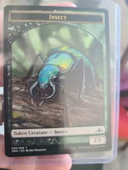 MTG GRN Insect Token 005 Elf Knight 006 Emblem 007 Free Shipping - Image 5