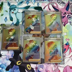 2020-2021 Pokemon Hyper Rare (Rainbow) Trainer Lot (5) NM - Image 1