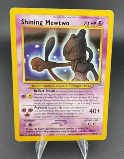 Shining Mewtwo 109/105 Neo Destiny Holo WOTC Pokemon Card 2002 - Image 1