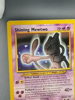 Shining Mewtwo 109/105 Neo Destiny Holo WOTC Pokemon Card 2002 - Image 2