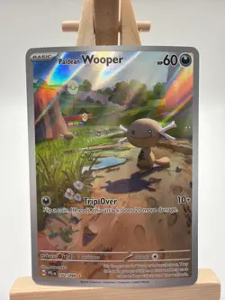Paldean Wooper 102/094 Illustration Rare Phantasmal Flames Pokemon TCG NM - Image 1