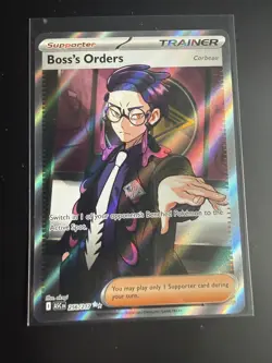 Pokemon Boss's Orders Corbeau Trainer Full Art Ultra Rare 256/217 English ASC - Image 1