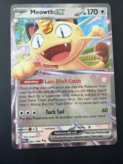 Pokemon Meowth ex 062/088 Me03: Perfect Order Double Rare Holo - Image 1