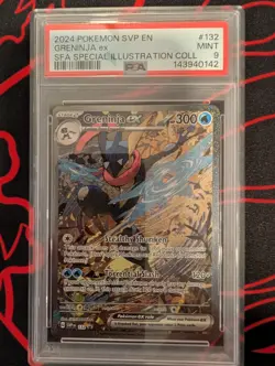 Pokemon Greninja ex 132 Sv: Scarlet & Violet Black Star Promo Cards PSA 9 Mint - Image 1