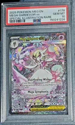 2025 POKEMON MEG EN-MEGA EVOLUTION #178 MEGA GARDEVOIR EX PSA 10 - Image 1