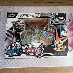 Pokemon Black Bolt & White Flare Victini Illustration Collection Box /SHIPS FAST - Image 1