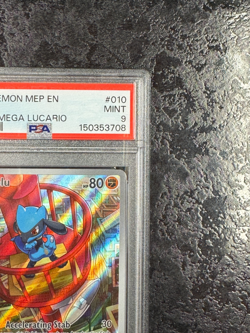 2025 POKEMON MEP EN RIOLU MEG ETB-MEGA LUCARIO #010 💎 PSA 9 - Image 2