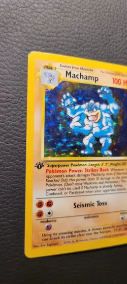 Pokemon Machamp 1st Edition Deck Exclusives Holo Rare 100 HP Eng - Image 3