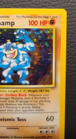 Pokemon Machamp 1st Edition Deck Exclusives Holo Rare 100 HP Eng - Image 4