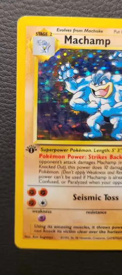 Pokemon Machamp 1st Edition Deck Exclusives Holo Rare 100 HP Eng - Image 5