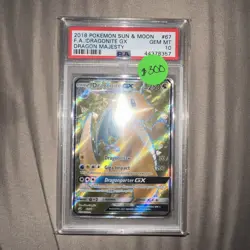 2018 Pokemon Sun & Moon Dragonite GX Dragon Majesty #67 PSA 10 GEM MT - Image 4