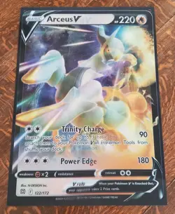 Pokemon Brilliant Stars Charizard V Arceus V 17x24 3D Lenticular PROMO POSTER - Image 1