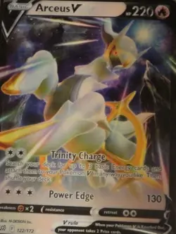 Pokemon Brilliant Stars Charizard V Arceus V 17x24 3D Lenticular PROMO POSTER - Image 3