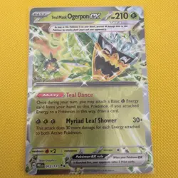 Teal Mask Ogerpon ex 012/131 Double Rare Prismatic Evolutions Pokemon Near Mint - Image 1